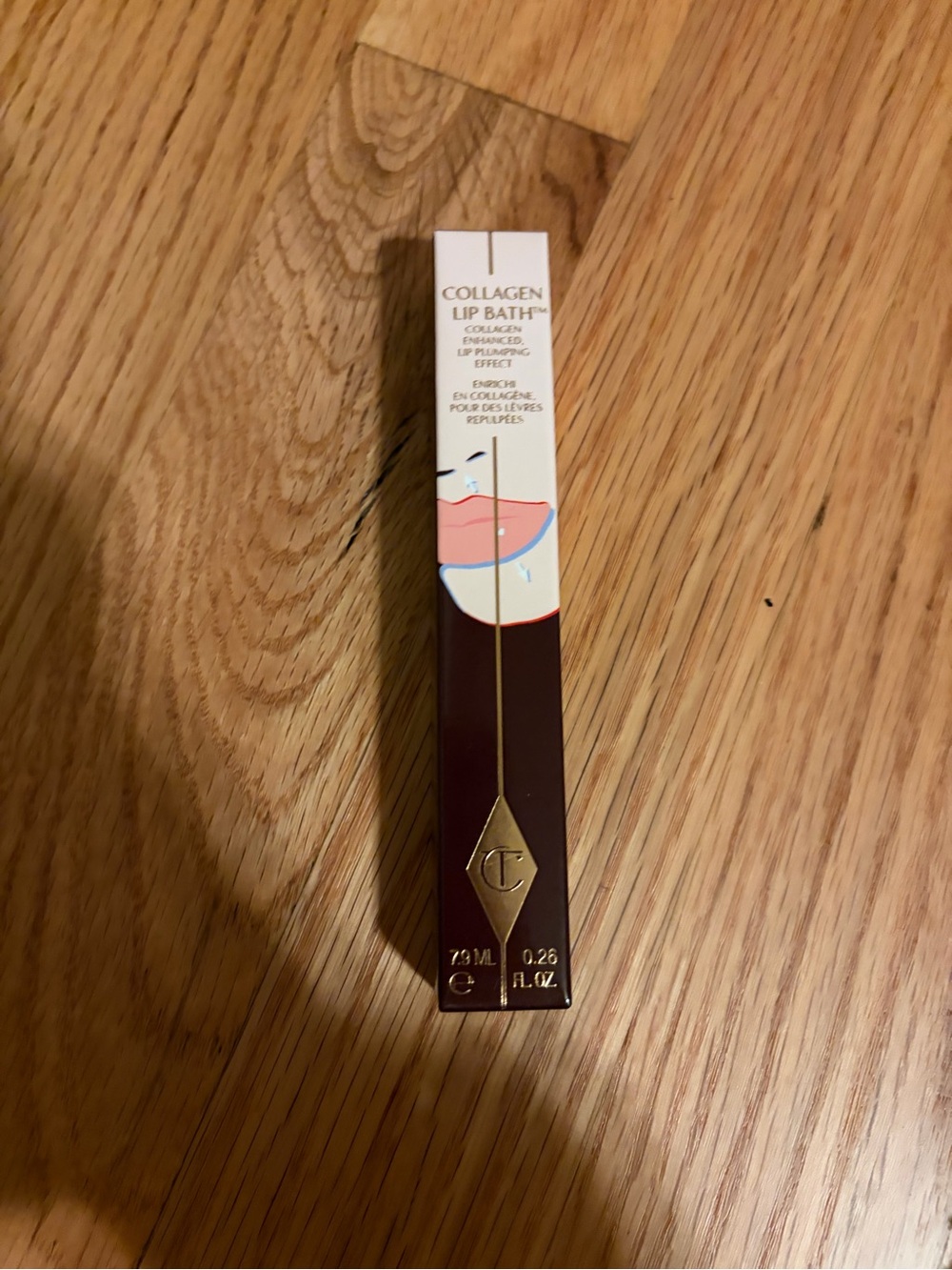 Charlotte Tilbury Collagen Lip Bath Tinted Balm - Peach Pink Packaging